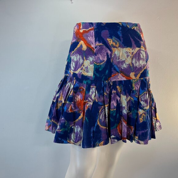 Circus NY Women's Chelsea Flower Dye Fairy Wren Flare Mini Skirt - Size 32 - NWT - Picture 2 of 5